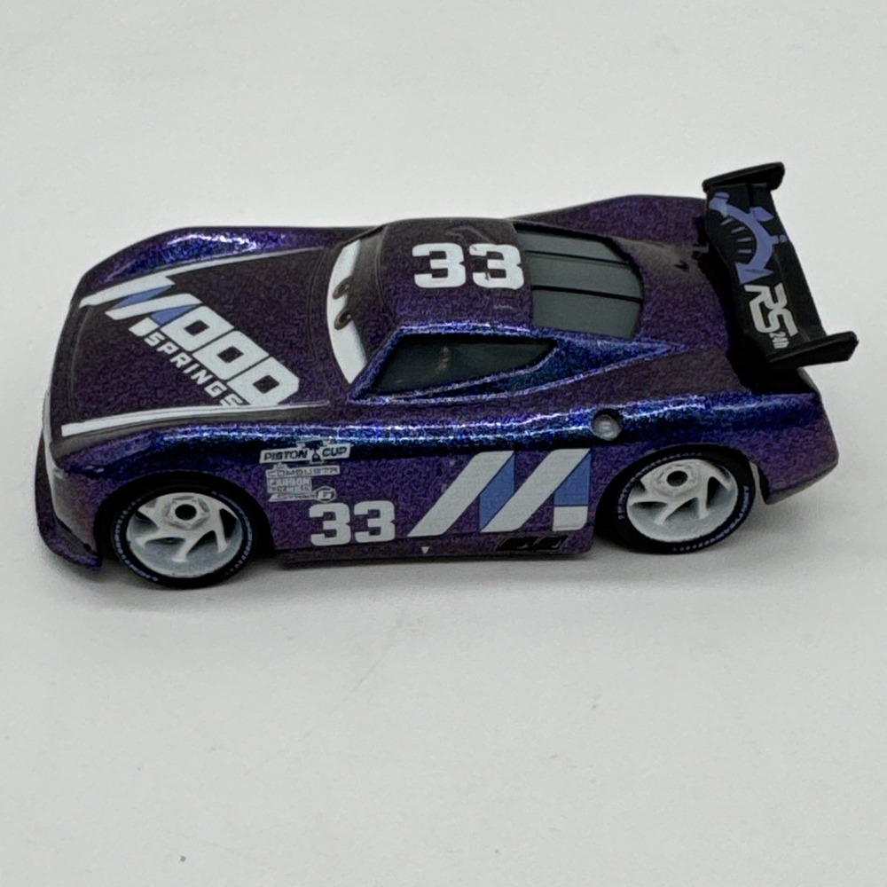Mattel Disney Pixar Cars Mood Springs No. 33 Ed Truncan. 1:55 Die cast Purple